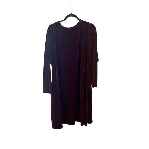 Soft surroundings women’s velvet dress size 3x with pockets - Picture 2 of 13